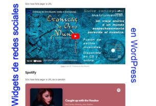widgets de plataformas online en wordpress